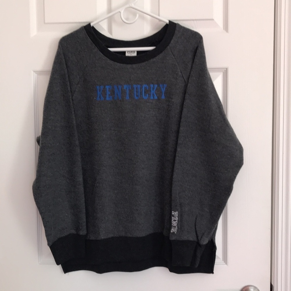 💖PINK Victorias Secret Collegiate Pullover Kentucky University Soft Material